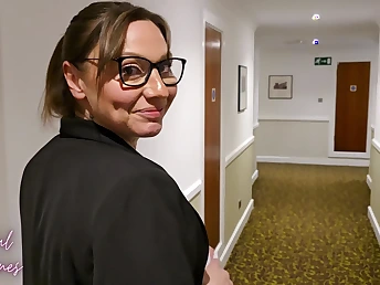 Hot MILF with big natural tits gets seduced overwrought caravanserai big gun and gets showered