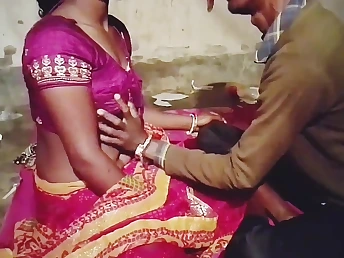 My Village Bhabhi Desi Chudai Movie gets her Indian pain in the neck ate and screwed in mobilize sides group sex