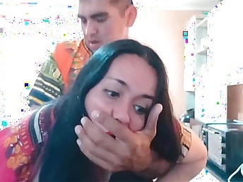 Kellyhotwifejoseigna & Kellyhotwife1: Indian step-mom & son-in-law realize naughty nearly along to kitchen