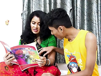 Stepmom Desi tempts stepson-in-law, hard-core Fuck-a-thon, for super-fucking-hot Indian desi romp