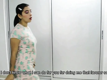 Buxomy Desi neighbor gets her taut muff humped while I'm on the door - Porno in Spanish