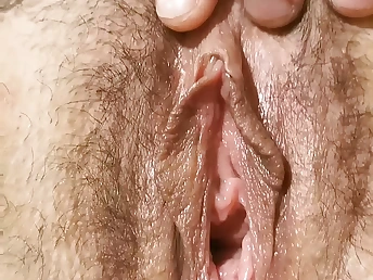 Super hot Milf wifey with perfect cootchie yells in delight as her dumping begins to blast