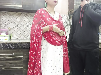 Kitchen sex: Scorching Indian Desi GF gets her assets wrecked by ex- BF's x master in Scorching cowgirl action