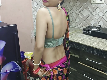 Messy Chat's roleplay in kitchen - Steaming Indian Teenager gets kinky with step-sister in desi kitchen
