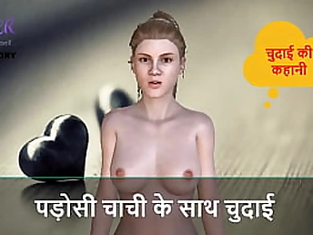 Chudai with neighbor Aunty indulges in super-hot Trio DIMENSIONAL action with her pal