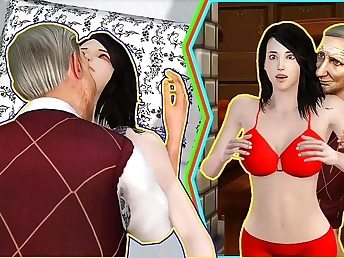 Molten Indian step-stepdaughter shares sofa with step-parent & gets her taut culo plowed stiff