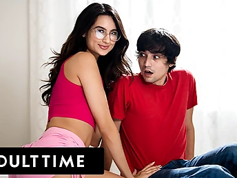 Stepsis Eliza Ibarra gets her perfect bod tricked & ravaged by stepbro Ricky Spanish after accidentally dressed in glasses