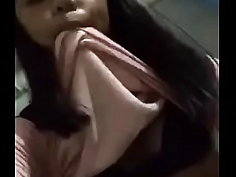 Indonesian real teenager doll masturbate herself fo her master