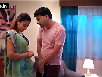 Indian Bhabhi Meena gets her cock-squeezing vulva poked by her clients