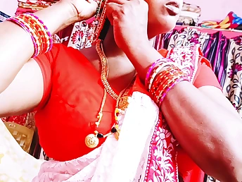 Desi and Nasty's Indian Cuckold Wifey Saree Housewife Hotwife Banged by Boyfriend's Guy