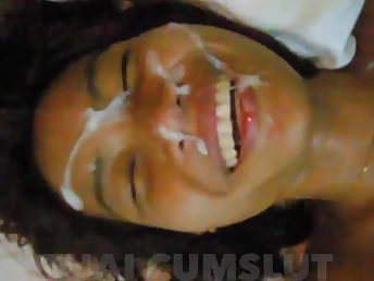 This hoe is a professional convenient deepthroating man-meat with the addition of getting their way face spilled with jizm