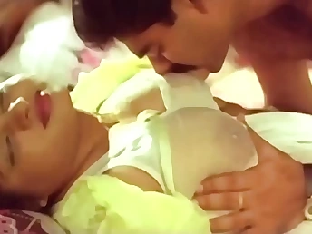 Desi hubby coupled nearby wifey share hot sex nearby their busty Indian girlfriends