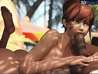 Watch Black's monumental BBC get stuffed in your mouth and hand in this 3D hentai game