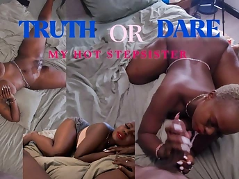 BlackminaJBBW stepsister gets nailed connected with Jizm exposed to her Poontang connected with a wild reality game