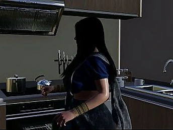 Wait for Nasty Devar's stupendous dildo destroy Desi Savita Bhabhi's pussy in a wild threesome