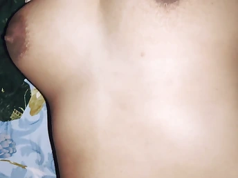 A girl has sex readily obtainable ill-lit and gets her period in her penurious pussy