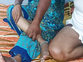Indian beauty gets her pussy eaten and fucked by a handsome stumbling-block in missionary position