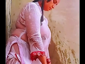 Preeti's Indian bhabhi breasts get humid & insane upon a nude-titty douche