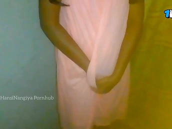 Hot college chick HansiNangiya gets their way tight pussy drilled hard in Sri Lanka Night Time Romp