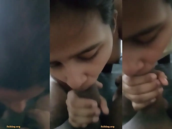 Fellate Manstick & Providing Blow-job for Tution GIRLFRIEND's