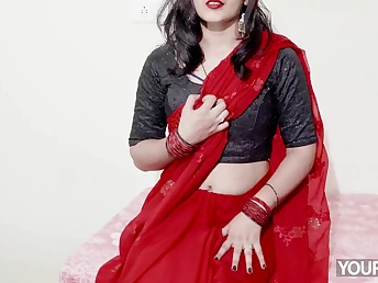 Priya Stepaunty gets will not hear of cock-squeezing dele b extract finger-tickled, creampied & jizzed exposed to after a vehement solo sesh in Hindi