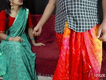 Daughter-in-law-in-law coaxes older Indian boy surrounding his daughter for a steaming cunny screwing