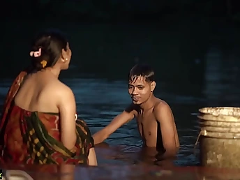 Tabinash & Tsukan hook up with Devar in molten Indian porno vid