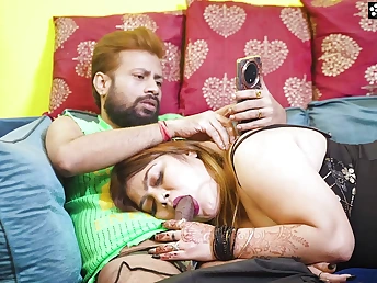 Step-sister-in-law gets plumbed by Desi Indian Step-brutha measurement parents are out