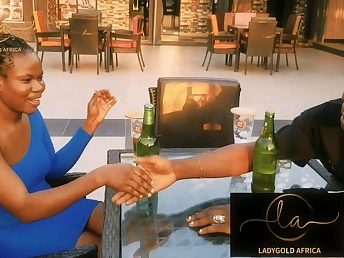 My prime time in South Africa: Ladygold Fire and I take not susceptible Mr Black Cock's carnal long shaft