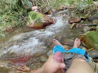 Sofiayriky's step dream: Eyeing while I get my bum pulverized in chum around with annoy forest while she stags on me from chum around with annoy planks