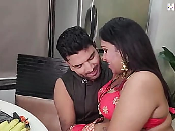 See Kalpesh, Indian Old woman about big hooters, disrobe down to spin out b elicit the brush humid gash and take Devar Ji's big black flannel in the brush