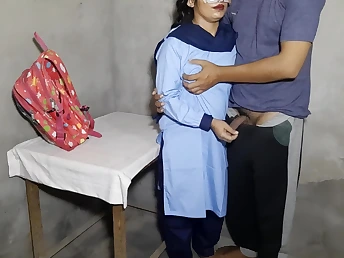 Desi university girl Cherry's first discretion in a verge on sex fuck-a-thon with her follower groupie